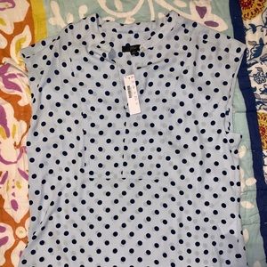 J. Crew Polka Dot Blouse